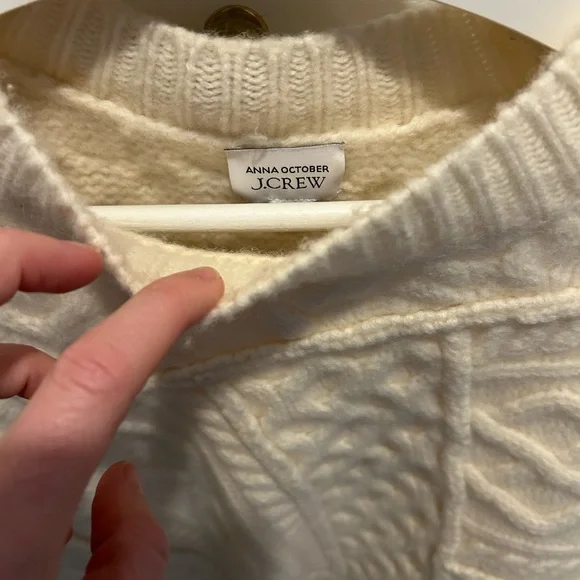 J Crew x Anna October Cable Crewneck Seeater - Picture 5 of 5